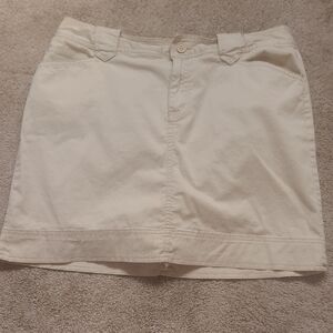 Cream Skirt (Skort) for Casual Resort Wear